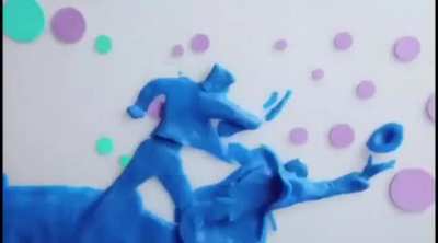 A stopmotion fight from clay.