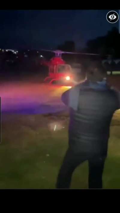 Always duck when approaching a helicopter