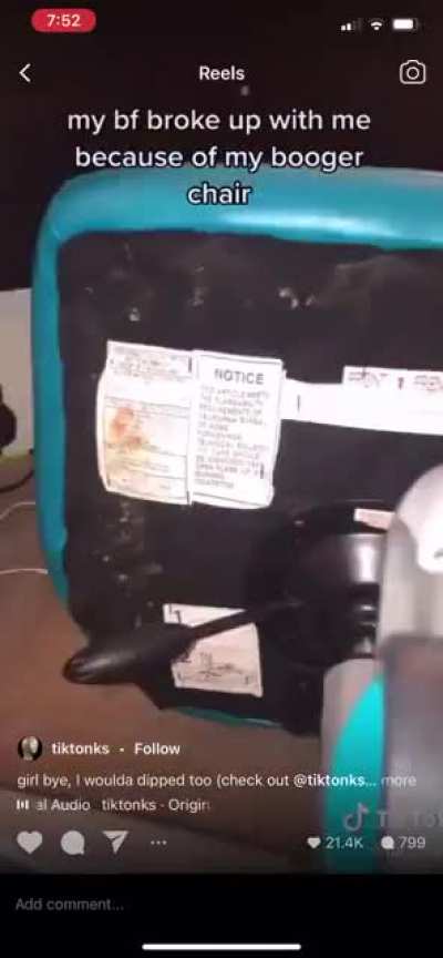The booger chair