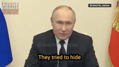  Intelligence proving Ukraine prepared a "window" in the Bryansk border for the 4 terrorists to use as an escape route_ Putin 
