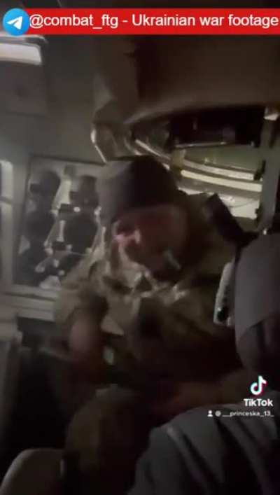 Ukrainian tank girl having fun and shooting Russians. [Music not removed]