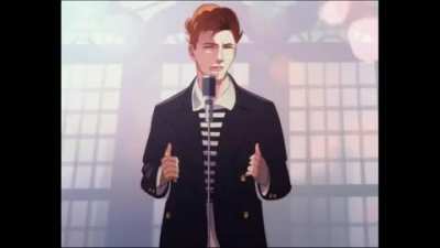 rickroll but it's anime