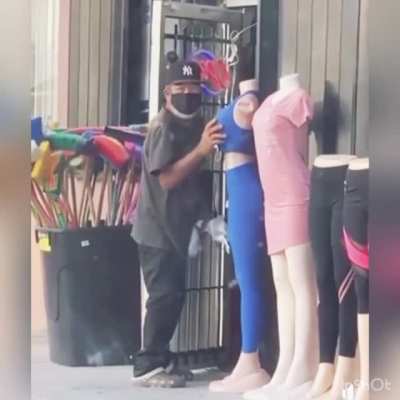 Is he wearing Crocs