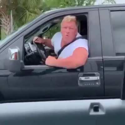Truck driver says "Trump will win"