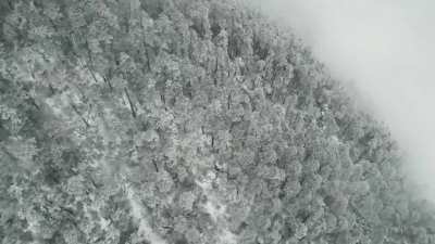 Drone shots of winters in arunachal pradesh from ride with frenchy youtube channel