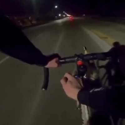 Angry bicyclist