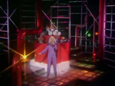 Debbie Harry appearing on The Muppet Show in 1980, singing her then number one hit "Call Me"