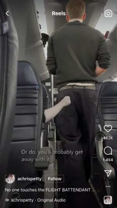 What to do if a passenger touches your butt