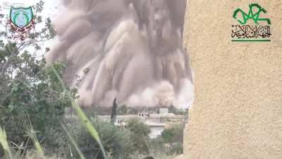 Tunnel bomb detonation