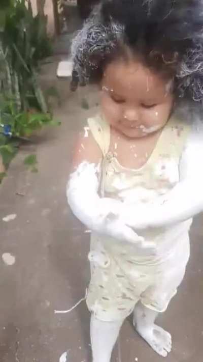 Soaked in white