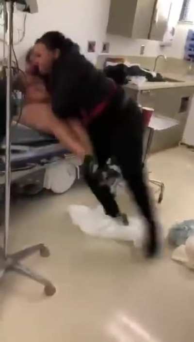 She pulled up on her opp in a hospital