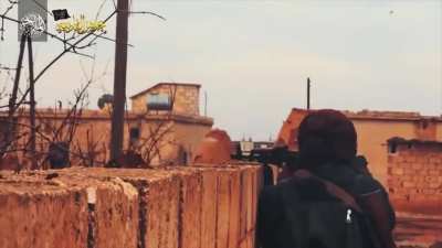 Jaysh al-Badia attacking the village of al-Mushayrfah in Southern rural Idlib, begin 2018