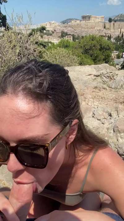 Oh my (Greek) god, what a view 🏛😜