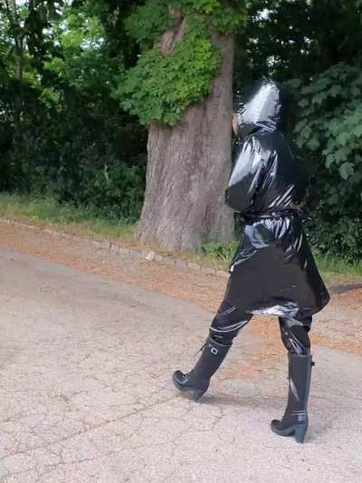 Public rainwear!