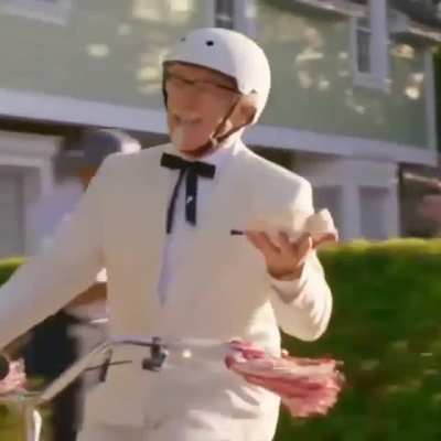 Just riding on my bike and...