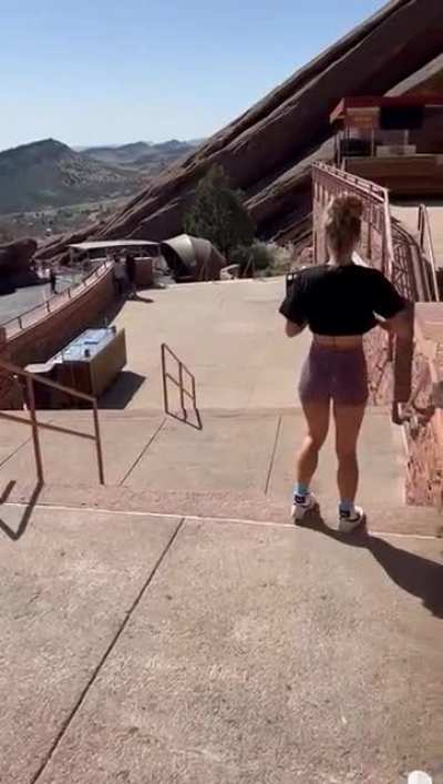 I was dared to flash my tits outside :P