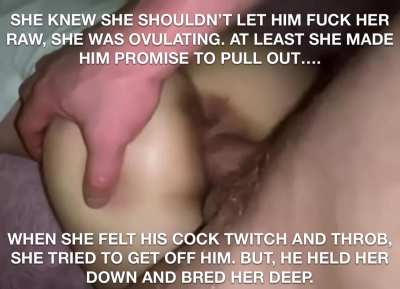My friend has always had a crush on my bully. But out of respect for me she never tried dating him. But after he found out and made a move on her on her fertile week, she couldn't say no...