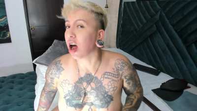 [Amy_Ink] I want your COCK slapping here my Face🥵⚡💚