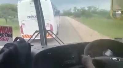 Racing buses with no regard for the passengers&hellip;