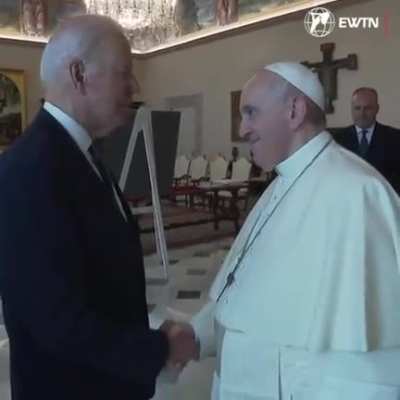 Video: Joe Biden After 75 Mins Of Meeting With Pope &ldquo;You&rsquo;re The Famous African-American Baseball Player In America