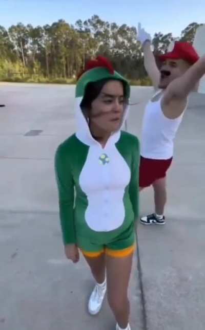 How long until someone makes the " Ride Yoshi " joke?