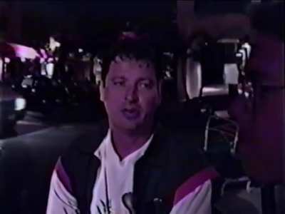 my dad &amp;amp; his friend interviewing people in downtown san diego, 1988; they were the OG youtube pranksters