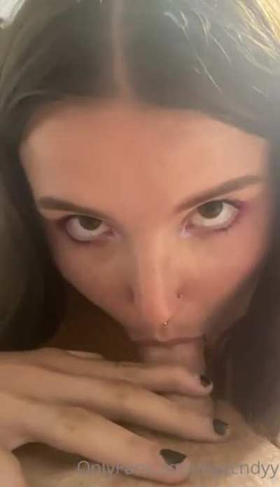 Her first sucking dick video