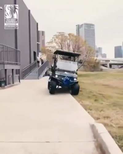 Now I understand why Megan said, "he can't drive".