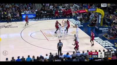 [Highlight] Jokic first quarter defensive highlights. 0 fouls in the span.