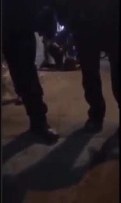 Unhinged ANTIFA girl spits at police, cops take her down. Friend demands for female officer to be present. Cops respond with "How do you know those officers don't identify as female?"