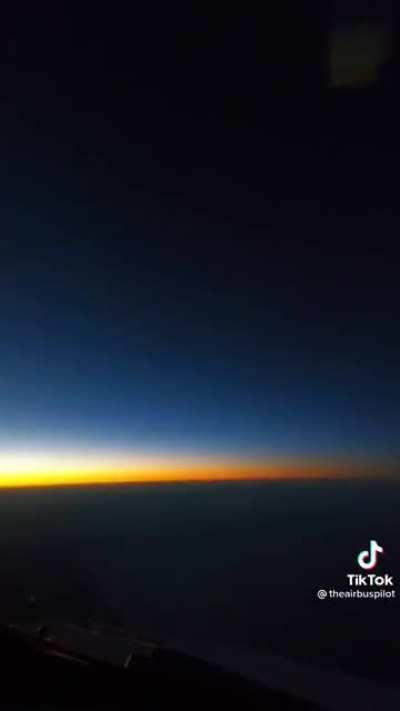 This time-lapse from gate to gate