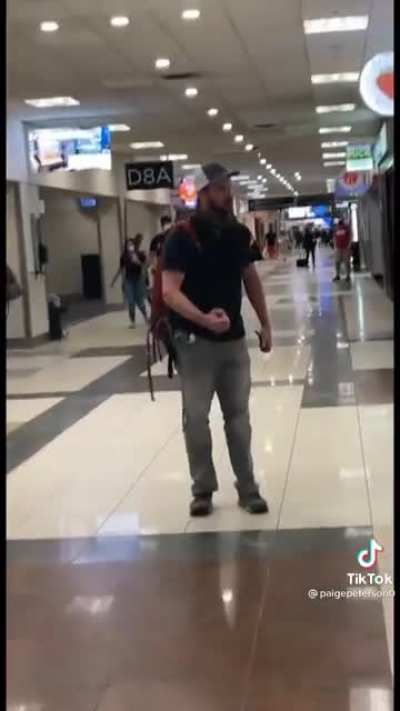 Man who won&rsquo;t wear a mask in Hartsfield&ndash;Jackson Atlanta Airport.