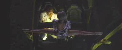 Cameron Diaz grinding on a car windshield
