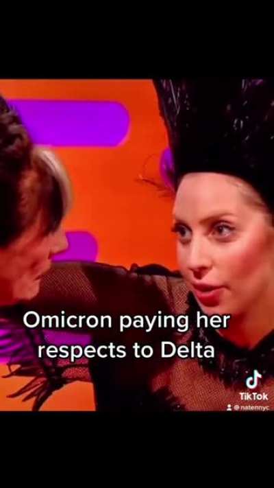 Omicron pays her respects to Delta
