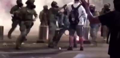 Why are police allowed to physically assault unarmed citizens? Is it out of fear of the possibility they might be assaulted? How is this ok? Its assault. He is unarmed.