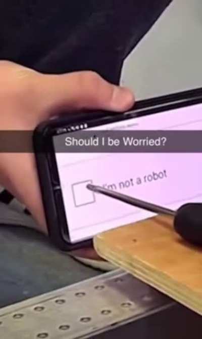 Guys, he&rsquo;s clearly not a robot
