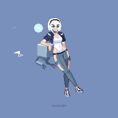 Pixel yorha 2B