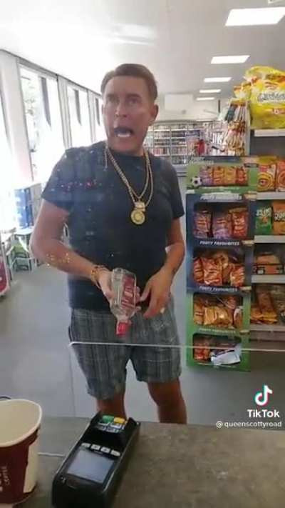 Angry Scouser has public meltdown