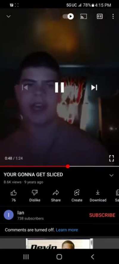 Gonna get sliced!