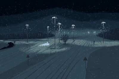 [OC] Snowy highway