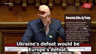 "Ukraine&rsquo;s defeat would be Europe&rsquo;s defeat." - A French Senator speaks out