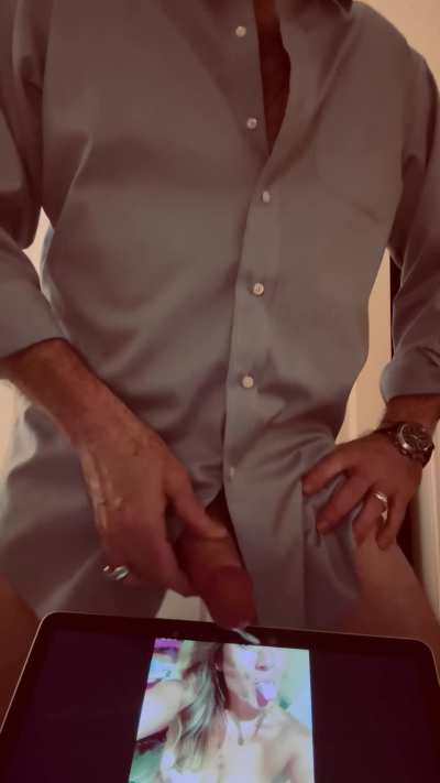 Horny Married Dad&rsquo;s Requested Cum Tribute