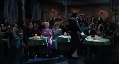 Anne Bancroft is forced to dance the tango with Marty Feldman, Dom DeLuise and her husband Mel Brooks in the 1976 comedy "Silent Movie"