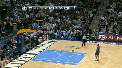 [Highlight] (2010) Chauncey Billups hits a 75-foot shot only for it to be called a travel
