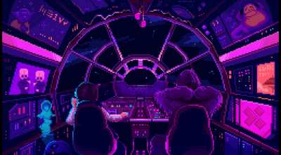 star wars in pixels