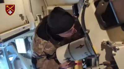 The work of the Ukrainian crew of the German self-propelled gun PzH 2000 destroying Russian ammunition storage 