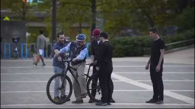 Can you help me get on the bike?