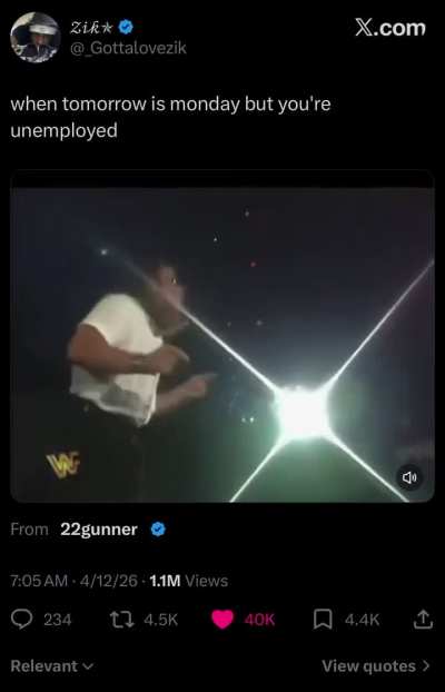 When you’re unemployed every day is Friday!