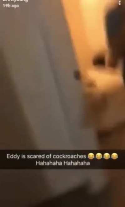 Eddy&rsquo;s love for cockroaches &amp;lt;3 (old snap found on Weibo)