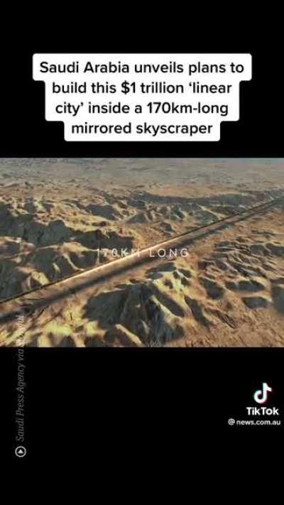 Saudi Arabia unveils plans to build this $1 trillion &lsquo;linear city&rsquo; inside a 170km-long mirrored skyscraper.